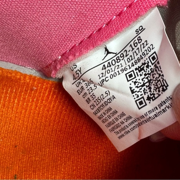 2022 Air Jordan 5 Retro GS Pinksicle size 4.5Y - Picture 8 of 10